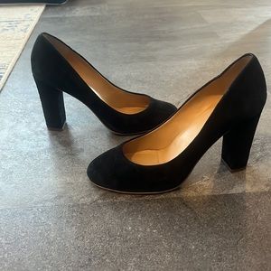J.Crew Black Suede High Heel, size 8.5, EUC